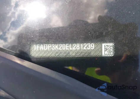 2014 Ford Focus Se из США, поврежденный, VIN 1FADP3K20EL281239